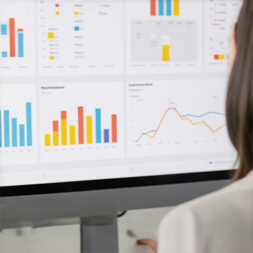 Person analyzing local SEO metrics on a computer for strategic insights