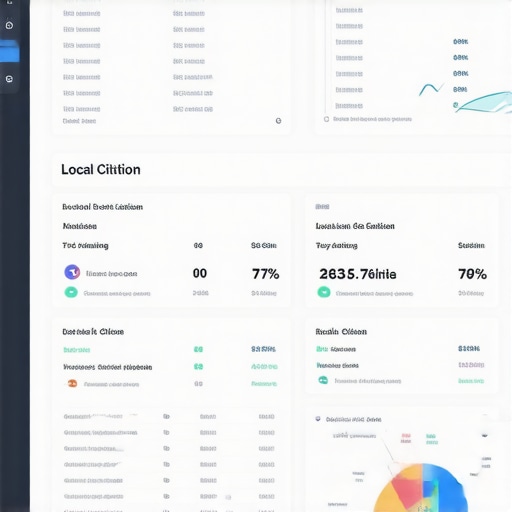 Analytics tools for map ranking maintenance Screenshot of local SEO analytics dashboard