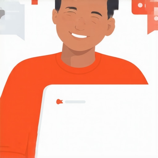 Engaging with Customer Reviews Digitally Business owner responding to reviews on laptop with notifications.