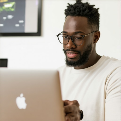 A person updating business information on Google My Business dashboard.