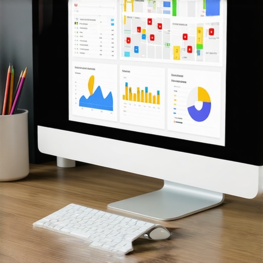 Workspace with SEO analytics and tracking tools for local Google Maps rankings