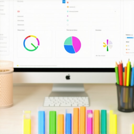 A professional workspace showing SEO and citation management tools on a computer.