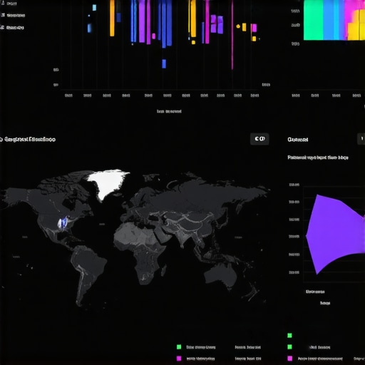 Screenshot of GeoGrid ranking tool displaying local Google Maps positions and analytics