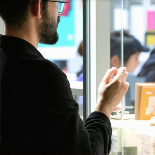Business owner interacting with customers at the storefront, demonstrating active engagement on Google Maps profile