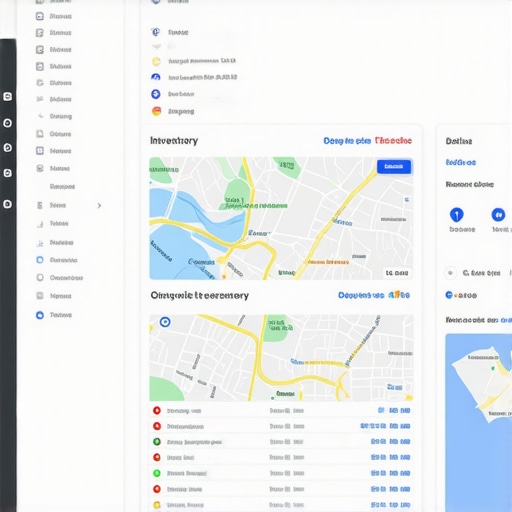 Screenshot of a dashboard displaying live inventory updates synced with Google Maps listing