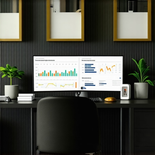 Dashboard with local SEO analytics and map ranking tools in a modern office environment