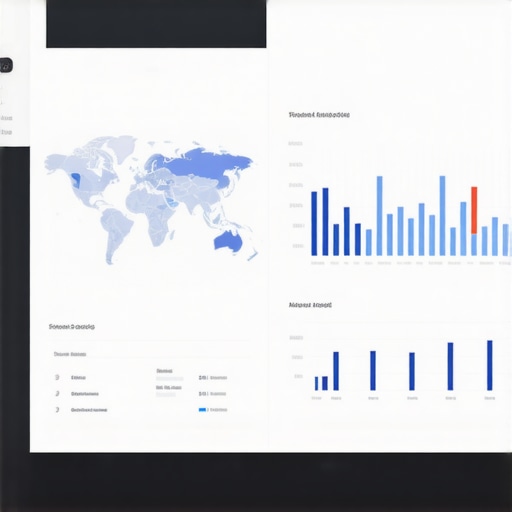 Screenshot of analytics dashboard showing local map ranking data.